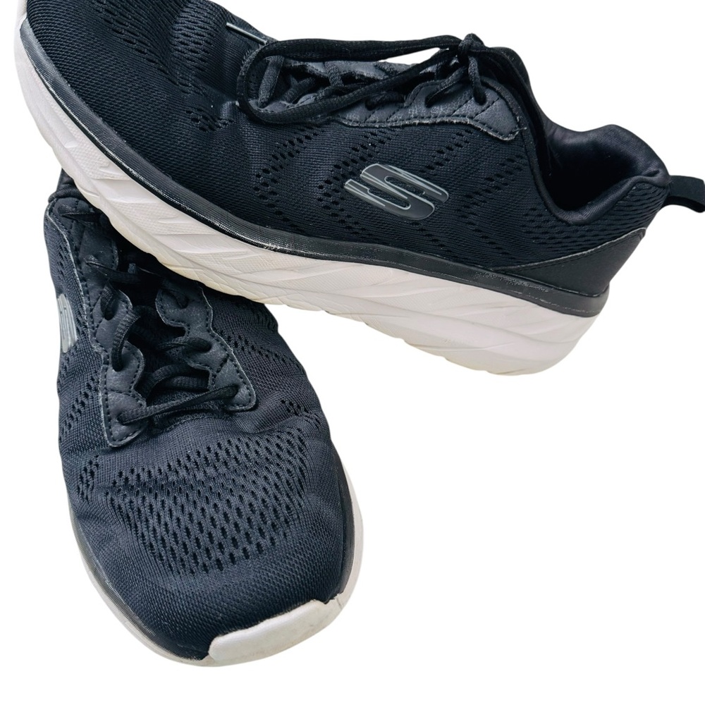 Skechers Black Athletic Sneakers with White Soles Size 11 Ultra Go Cushions